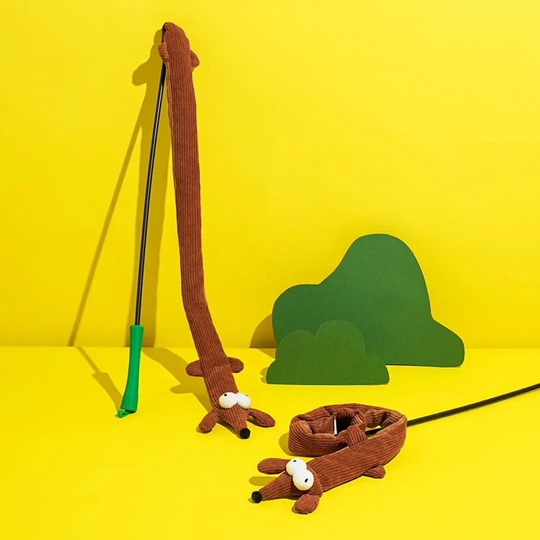 zeze baguette de jeu pour chat Dachshund