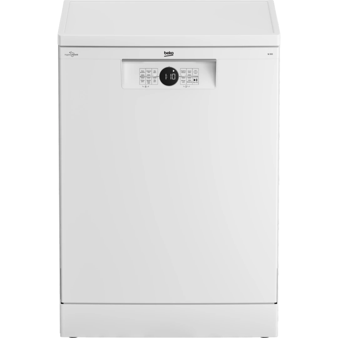 Beko Geschirrspüler, 60 Cm, Freistehend, Unterbaufähig, Für 14 Maßgedecke, 6 Programm, 4 Zusatzfunktionen, 3 Spülebenen, Hygieneintense, Selfdry, Programm Für Halbe Beladung, Weiß, Bdfn26430w