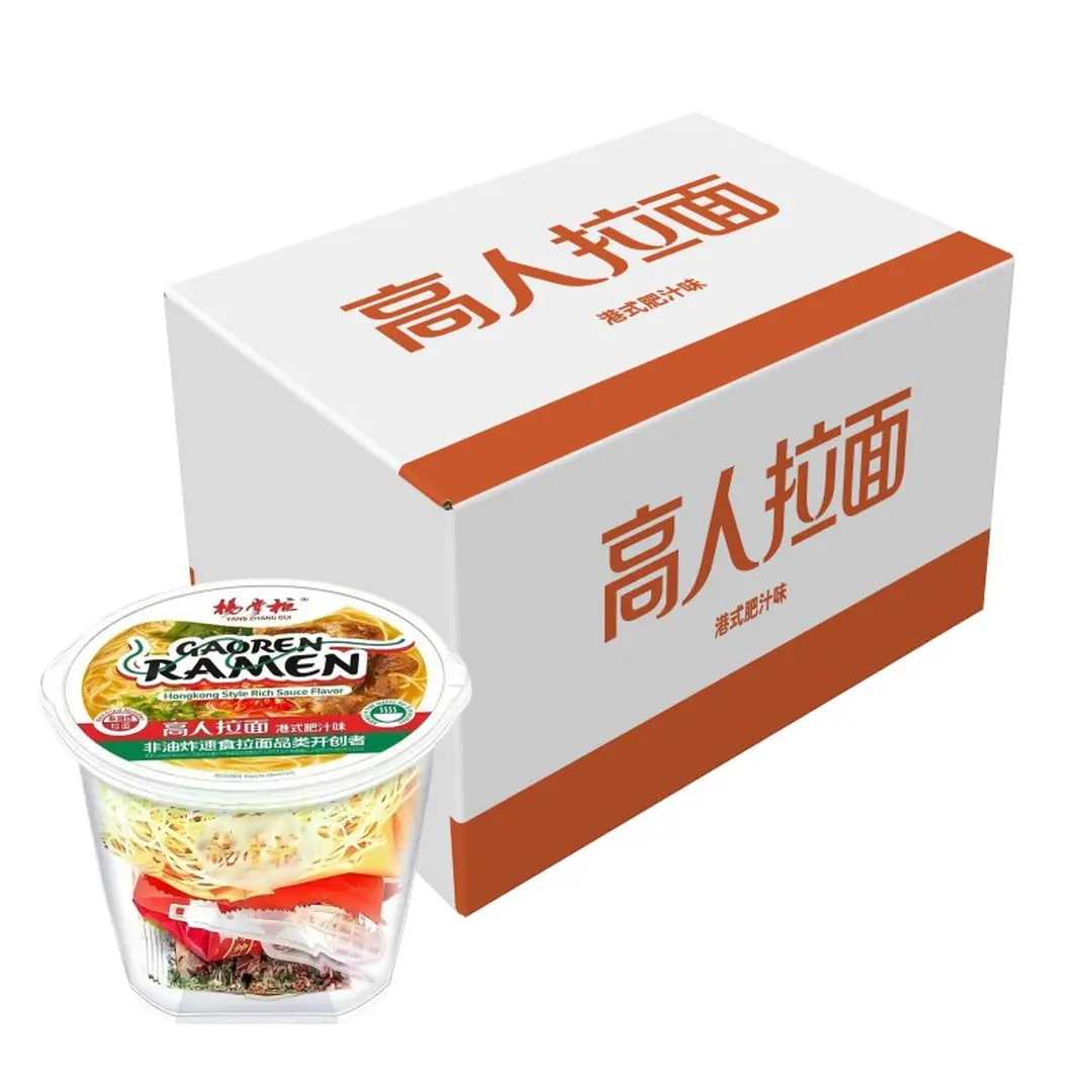 Shopkeeper Yang's Master Ramen Hong Kong Style Fat Sauce Flavor 180g*12 Cups (Full Box)