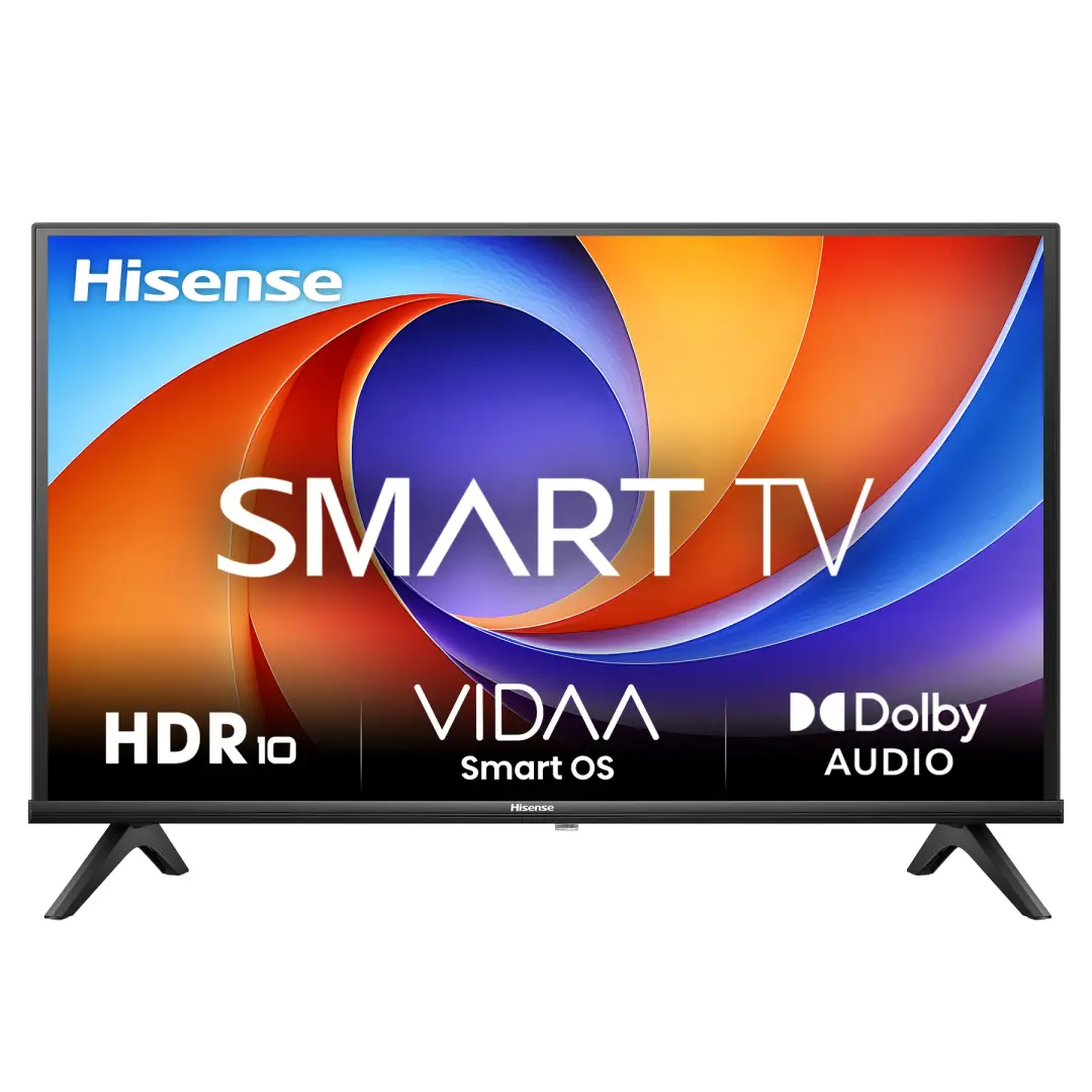 Hisense 40E4QT TV, 40 Zoll, DLED, Smart TV, Spielmodus, AI Sportmodus, Dolby Audio, Dolby MS12, DTS Virtual X, HDR10, HLG, Full HD, Hoher Kontrast, Rauschunterdrückung [2025] [Energieklasse F]