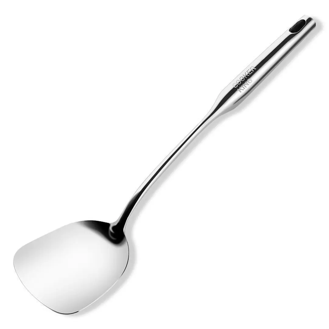 COOKER KING 304 Roestvrij Stalen Schep Verdikte Roerfry Schep Keukengerei Voedselveilige Roerfry Lepel Spatel Set IJzeren Schep Schop