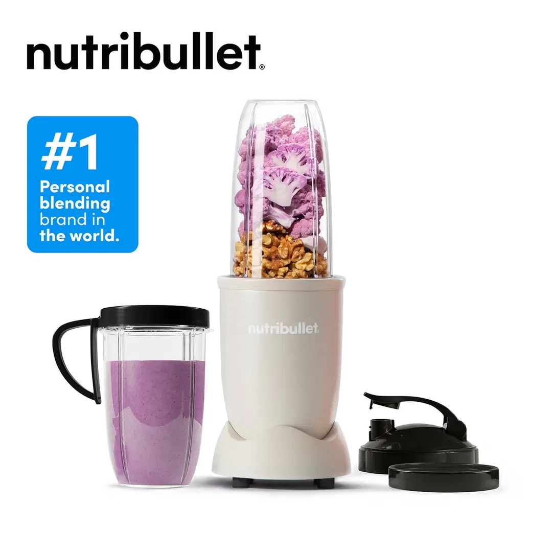 nutribullet Pro 900 Series Blender - Matte Sand, 900ml, 900W, 11 Piece Kit, Powerful 25,000RPM Extractor, For Frozen Fruit, Nuts & Ice for Smoothies & Juices