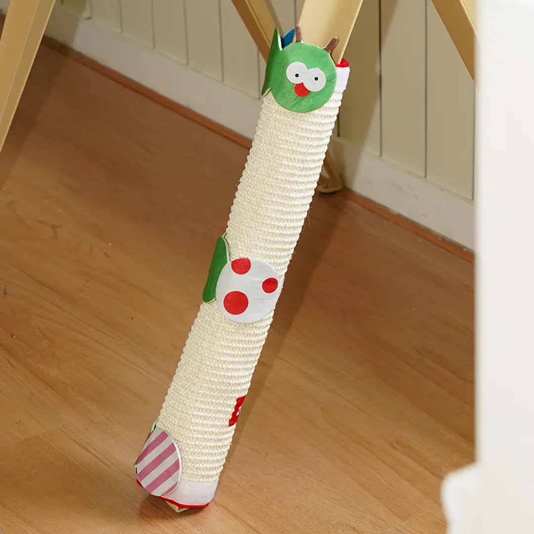 zeze Griffoir pour chat anti-rayures en forme de chenille pour table et chaise