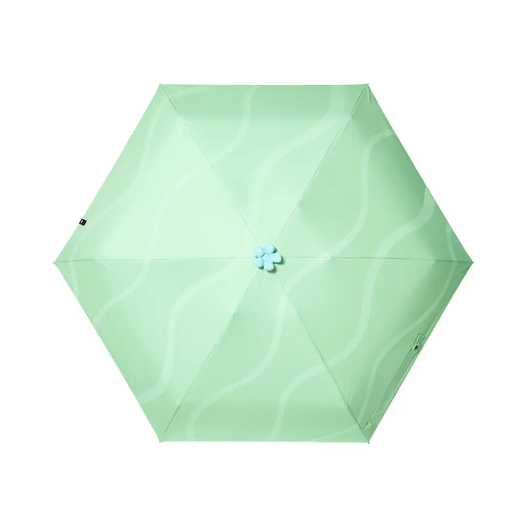 Beneunder BM528, cinq plis revêtement noir Protection parapluie pour en plein air antivents imperméable, vert, cadeau de couple cadeau parfait