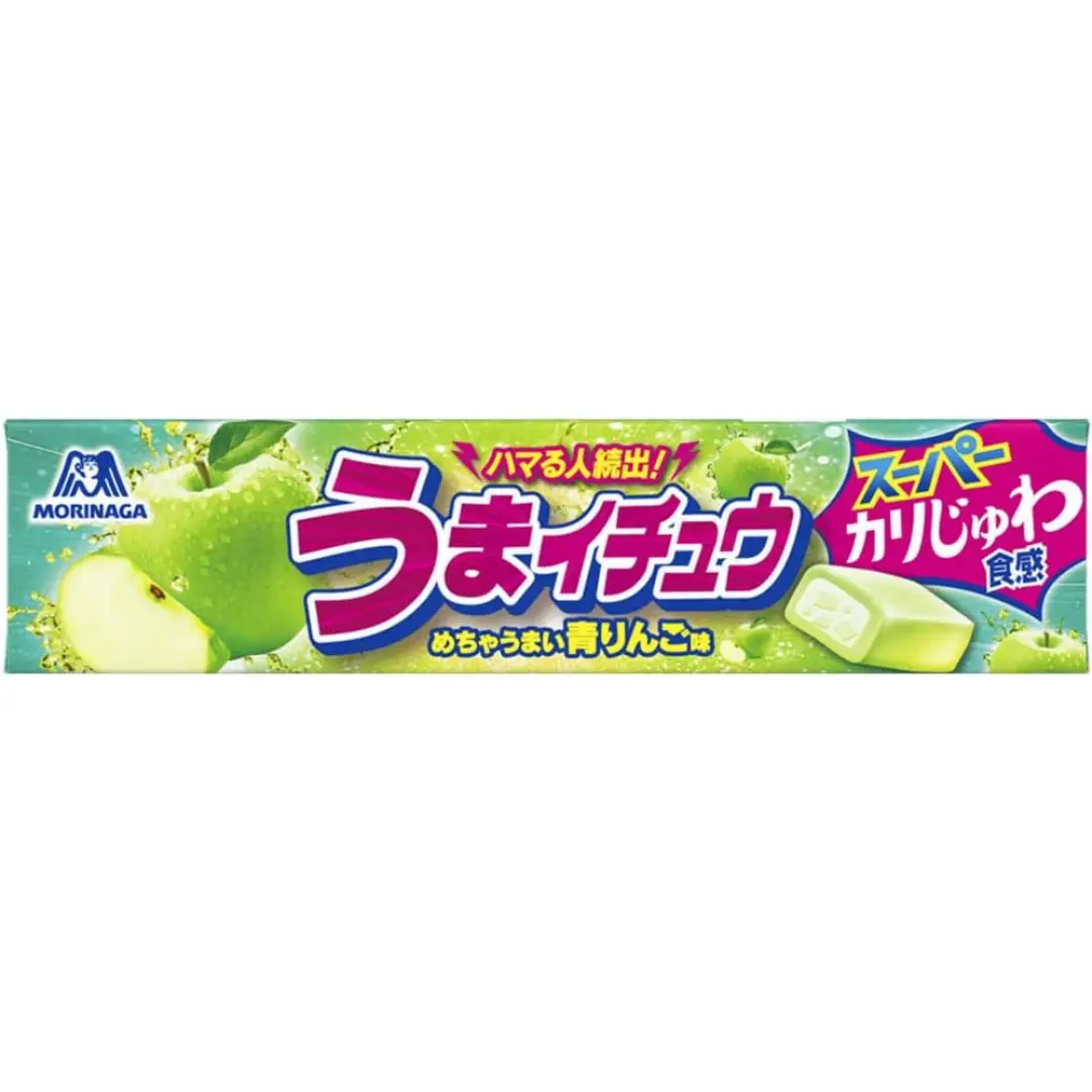 Morinaga Hi Chew Green Apple Gummy 12 Tablets x 12P 55.2g/pack 森永嗨啾青苹果味软糖12粒 55.2g/袋
