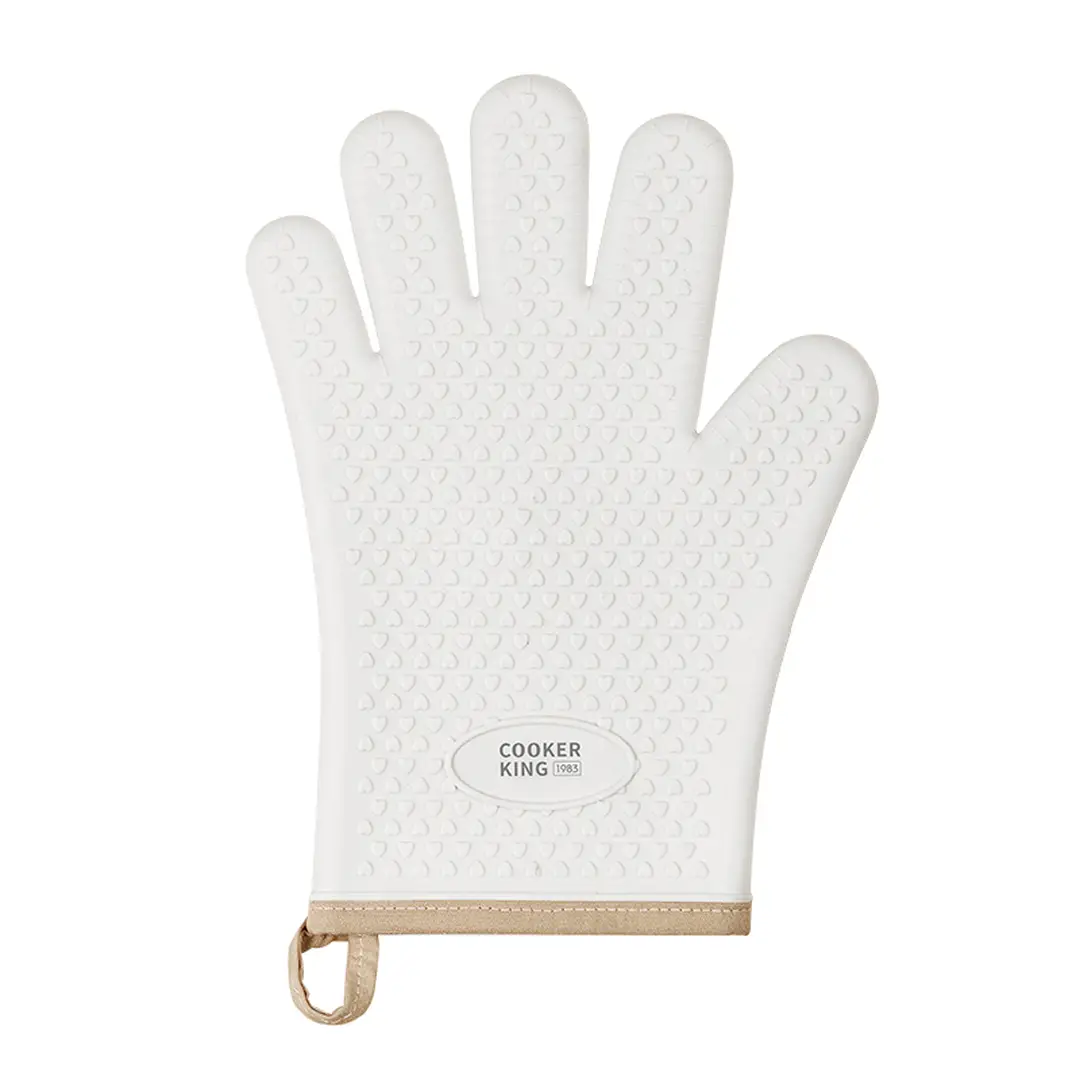 COOKER KING Anti-blaar Handschoen - Antislip Langer en Dikker - Crème Wit - Linkerhand