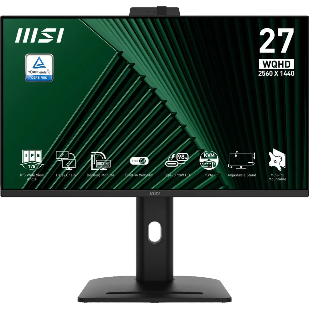 MSI Pro MP275QPDG computermonitor 68,6 cm (27 inch) 2560 x 1440 pixels Wide Quad HD LCD zwart