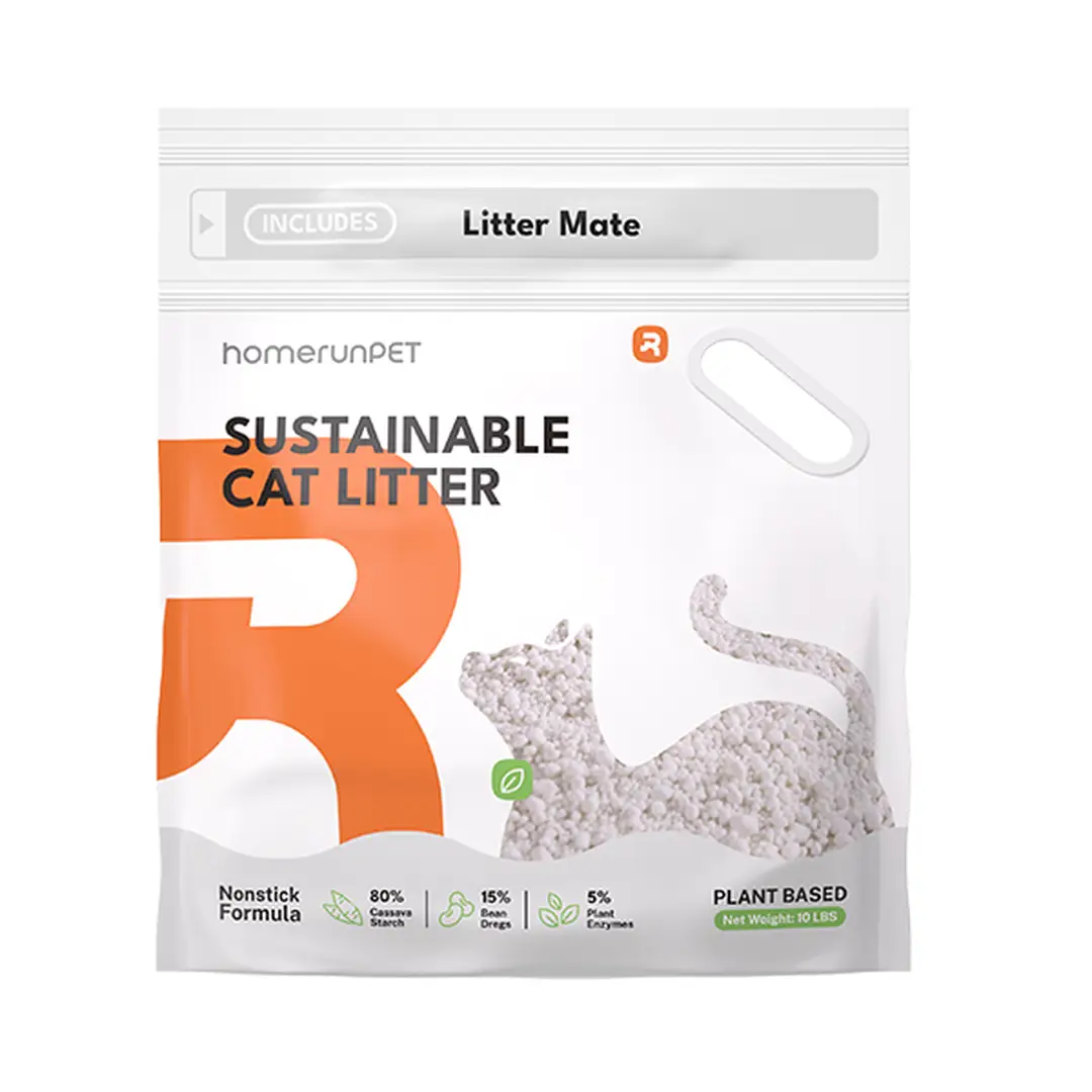 homerunPET Litière pour chat au manioc - 4,5 kg