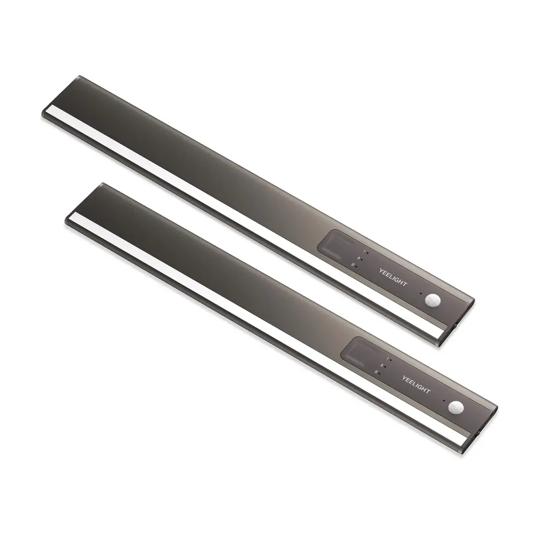 Yeelight A30 Motion Sensor Closet & Under Cabinet Light(2 pack,30cm) – Magnetic Rechargeable Wireless LED Light with Auto On/Off Warm Lighting for Kitchen, Wardrobe & Hallway