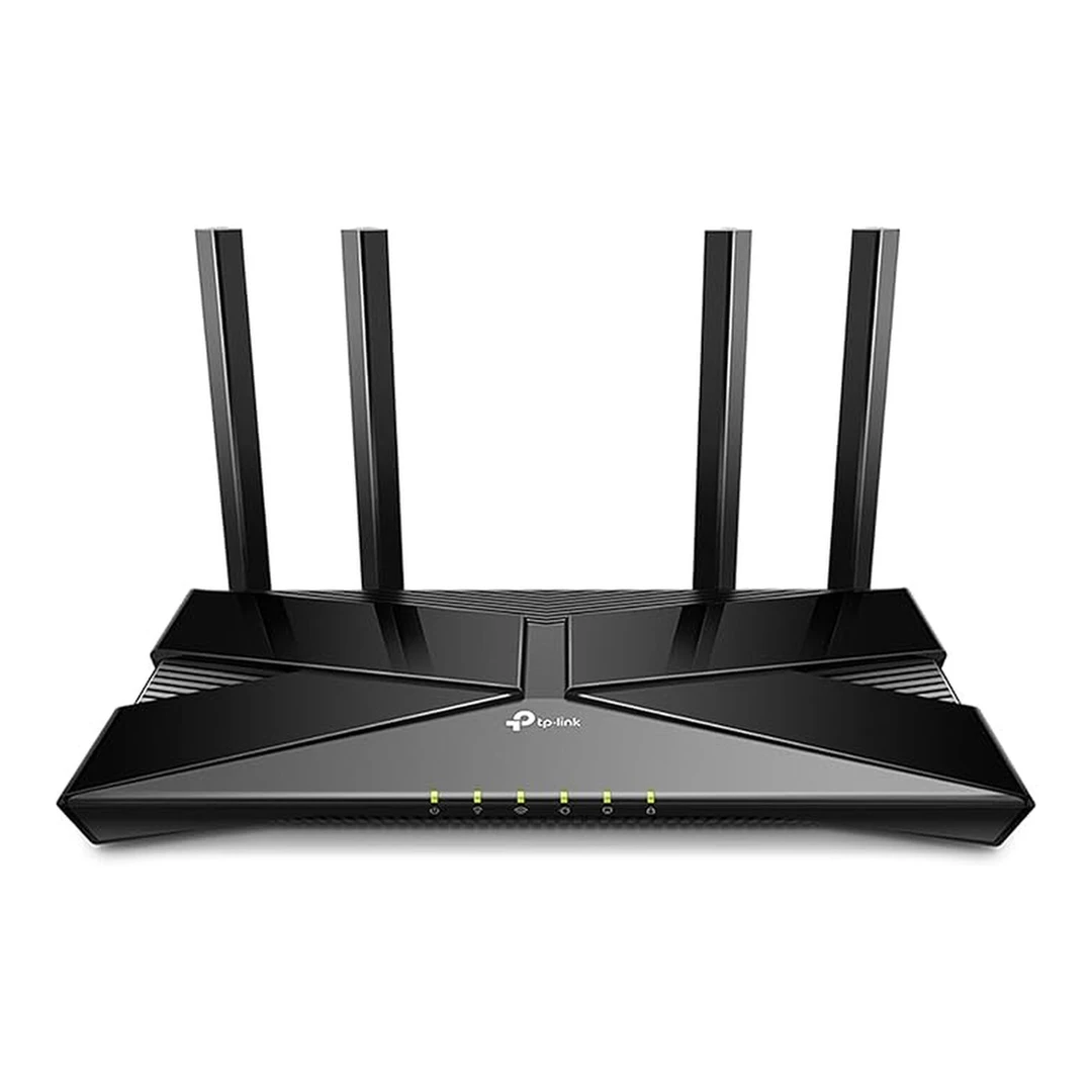 TP-Link Archer AX23 AX1800 Dual-Band Wi-Fi 6 Router (1201Mbps 5GHz, 574Mbps 2.4GHz, 4×Gigabit LAN-Ports, WPA3, HomeCare, Tether APP), unterstützt keine DSL-Funktion