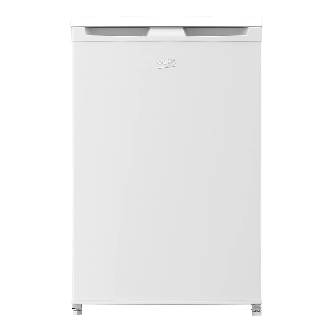 Beko TSE1424N b100 Tischkühlschrank, 128 l Gesamtkapazität, Türanschlag wechselbar, Gute Innenbeleuchtung, 37 dB, Robuste Glasablagen, Weiß [Energieeffizienzklasse E]