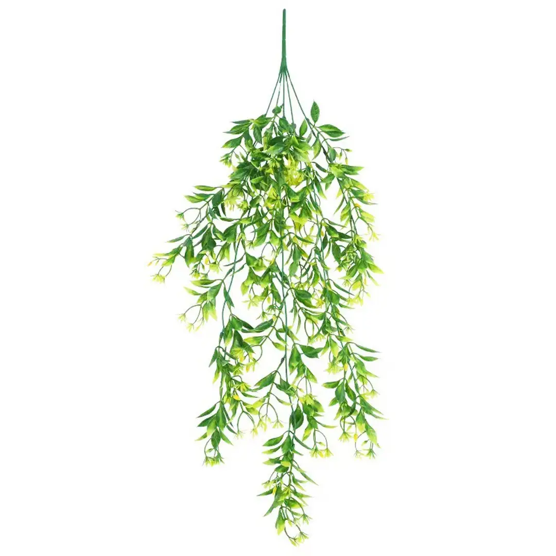 2Pcs 31.49in/80cm
Artificial orange flower wall hanging simulation plant rattan wall hanging indoor wall decoration chlorophytum comosum false flower golden bell willow ceiling decoration（yellow）