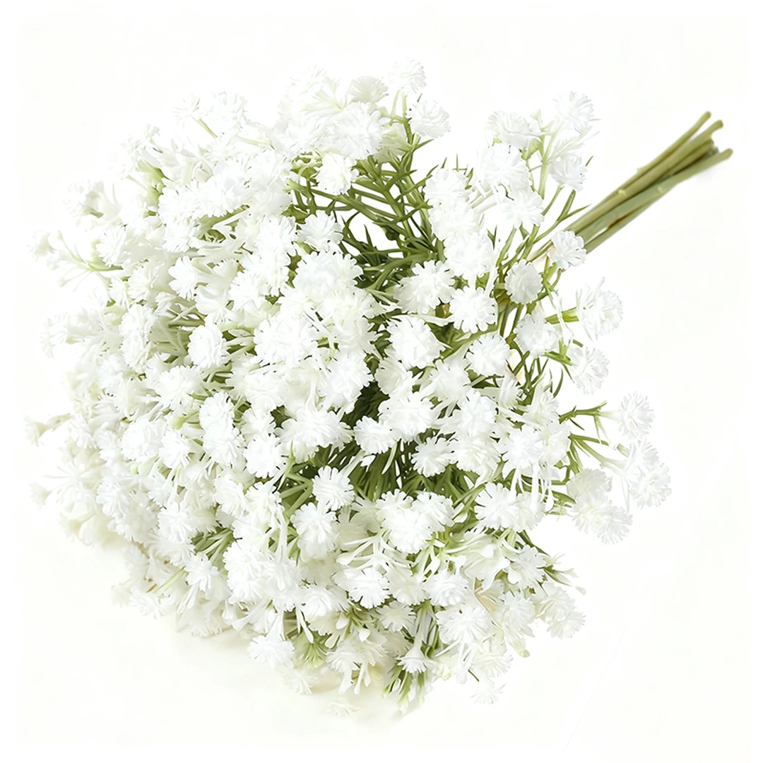 1Pc 12.59in/32cm
Artificial Flowers,Artificial Flowers Artificial Bulk, Real Touch Artificial Gypsophila Bouquet for Wedding Floral Arrangement Party Decor(white)