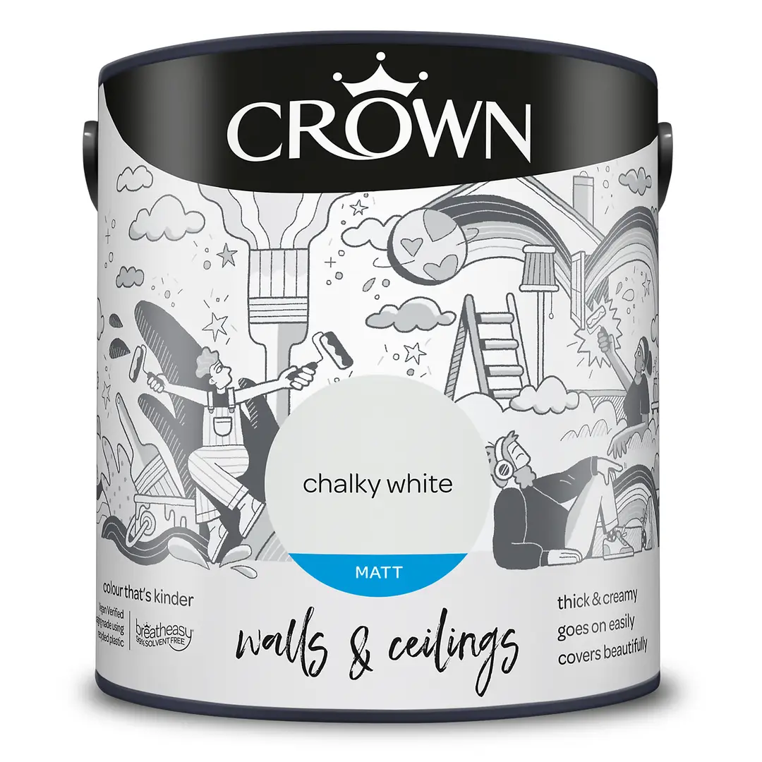 Crown Matt Emulsion Clay White 2.5L