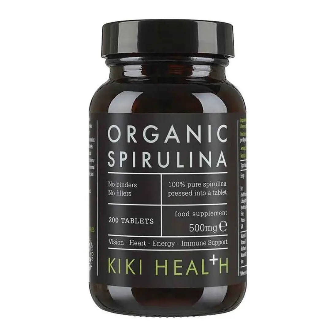 KIKI Health Spirulina, 500mg - 200 Tablets