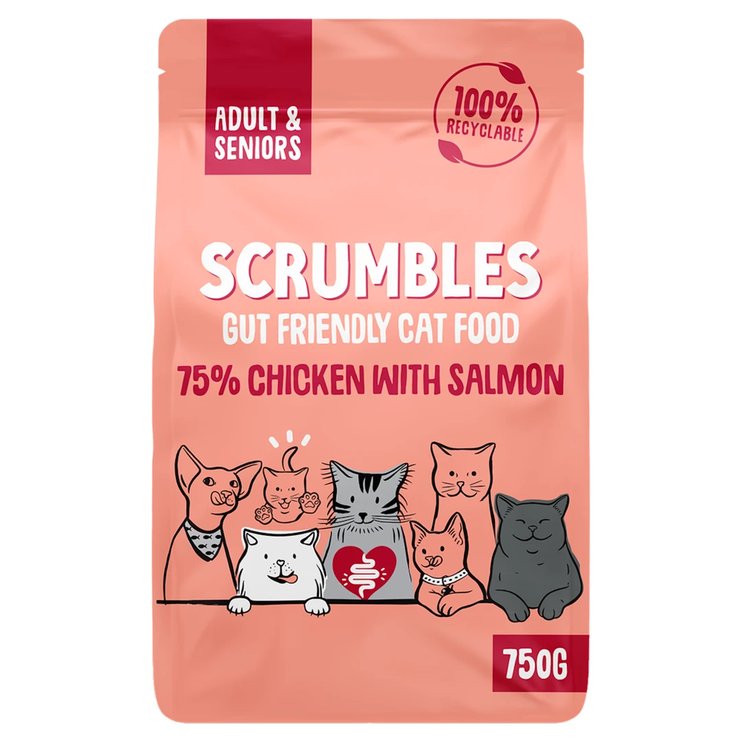 Scrumbles Gut Friendly Cat Food 750g