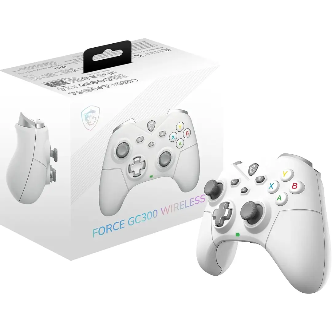 MSI Force GC300 draadloze witte USB 2.0 analoge gamepad voor PC
