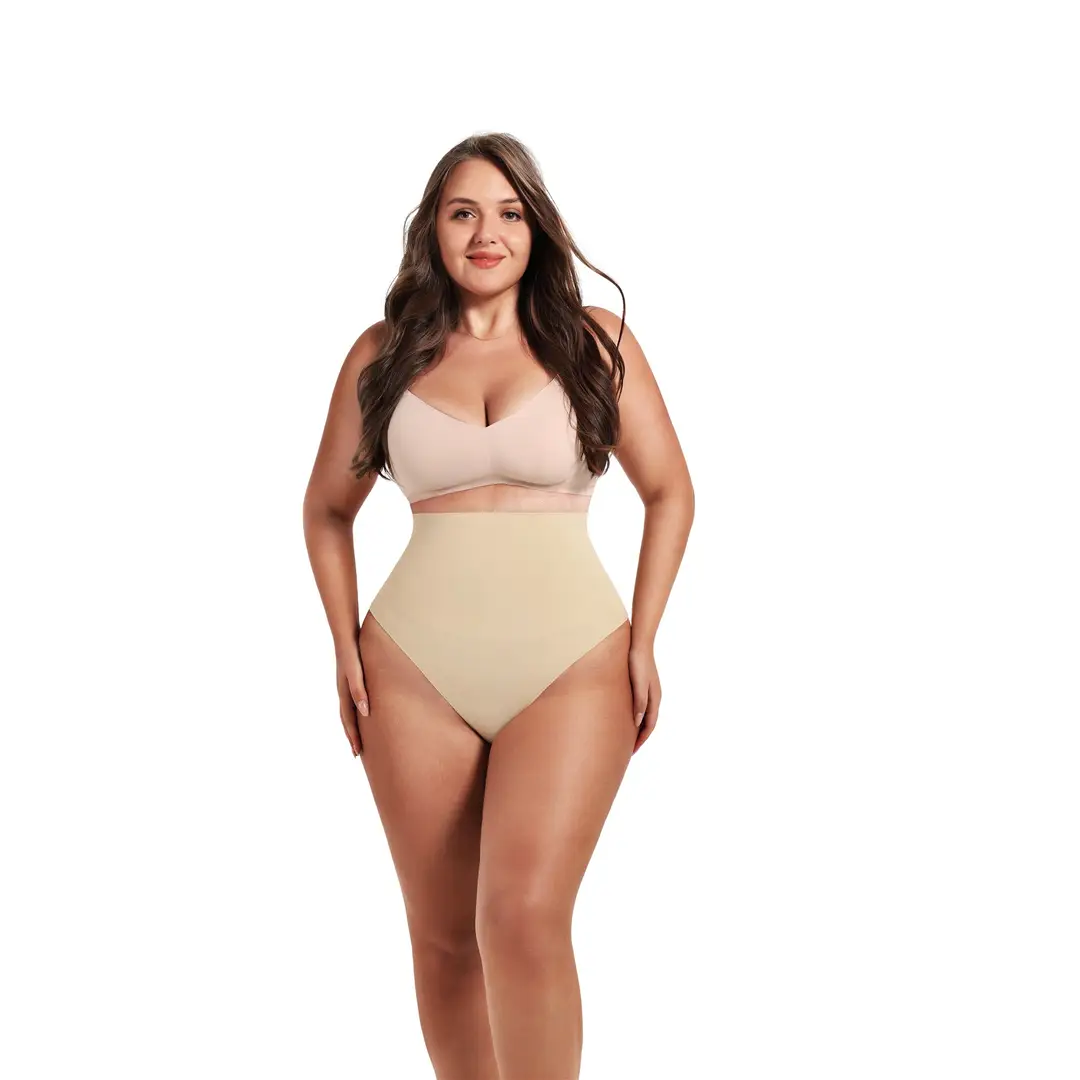 Feelingirl Nahtlose, sofort glatte, geformte Slips mit niedrigem Bund, XS/S, hautfarben