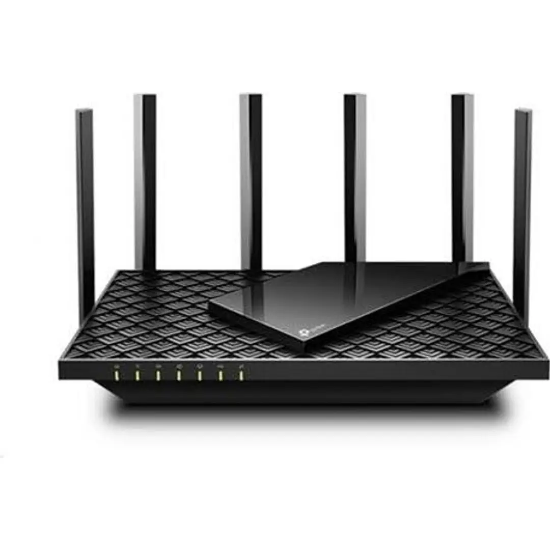 TP-Link Archer AX73 Wi-Fi 6 Gigabit WLAN Router (4804 Mbit/s 5 GHz, 574 Mbit/s 2,4 GHz, 4 × Gigabit LAN Ports, 1 × USB 3.0 Port, HomeShield), unterstützt keine DSL-Funktion