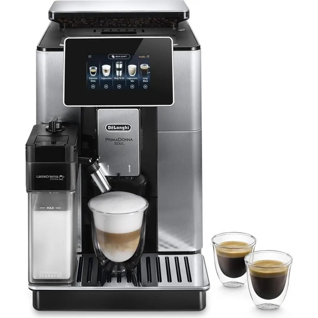 De Longhi PrimaDonna Soul ECAM610.75.MB Kaffeevollautomat, Edelstahl