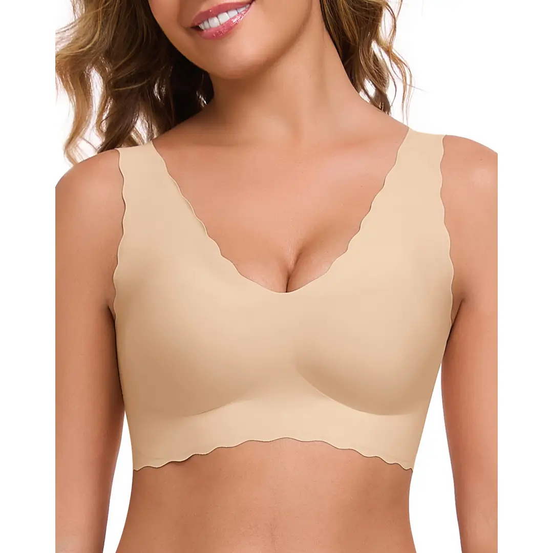ubras-Wave gesäumter Bralette-Smart Size-Hautfarbe-L-46