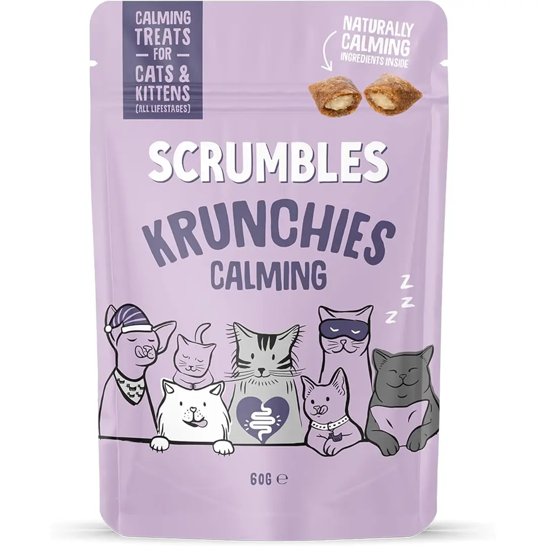 Scrumbles Cat Treats Calming Krunchies 60g