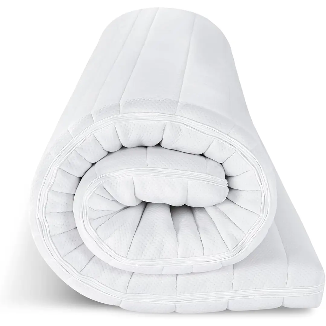 EGO HOME Matratzentopper 180 x 200 cm - 8 cm Memory Foam Topper H2, Weich, Premium Komfort Topper mit Abnehmbarem & Waschbarem Bezug, Atmungsaktiv - Hochwertiger Matratzentopper für Boxspringbett