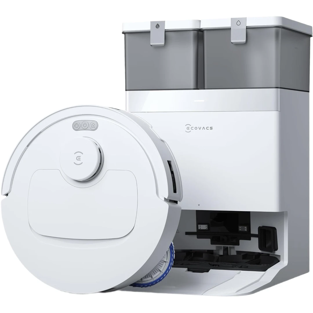 ECOVACS DEEBOT T30C Omni, Roboter-Staubsauger mit Wischfunktion, 20.000 Pa, OZMO Turbo 2.0 Wischsystem, ZeroTangle 3.0 Anti-Verhedderung, TruEdge 2.0 Kantenreinigung, All-in-One-Station, Wischtuch-Reinigung bei 75°C