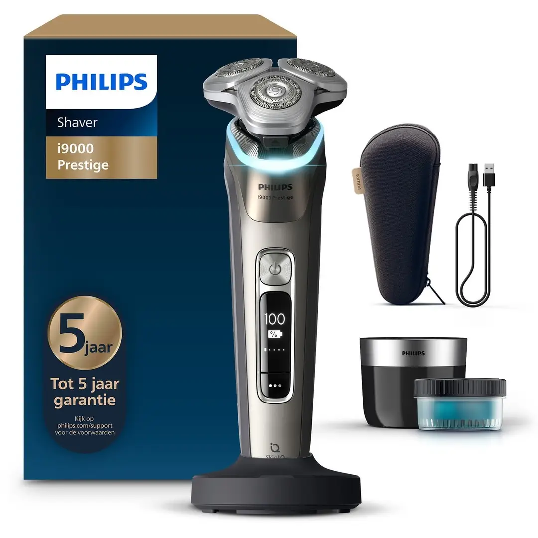 Philips Shaver i9000 Prestige Elektrisch Scheerapparaat Voor Mannen - Met Quick Clean Pod - Goud - XP9203/30