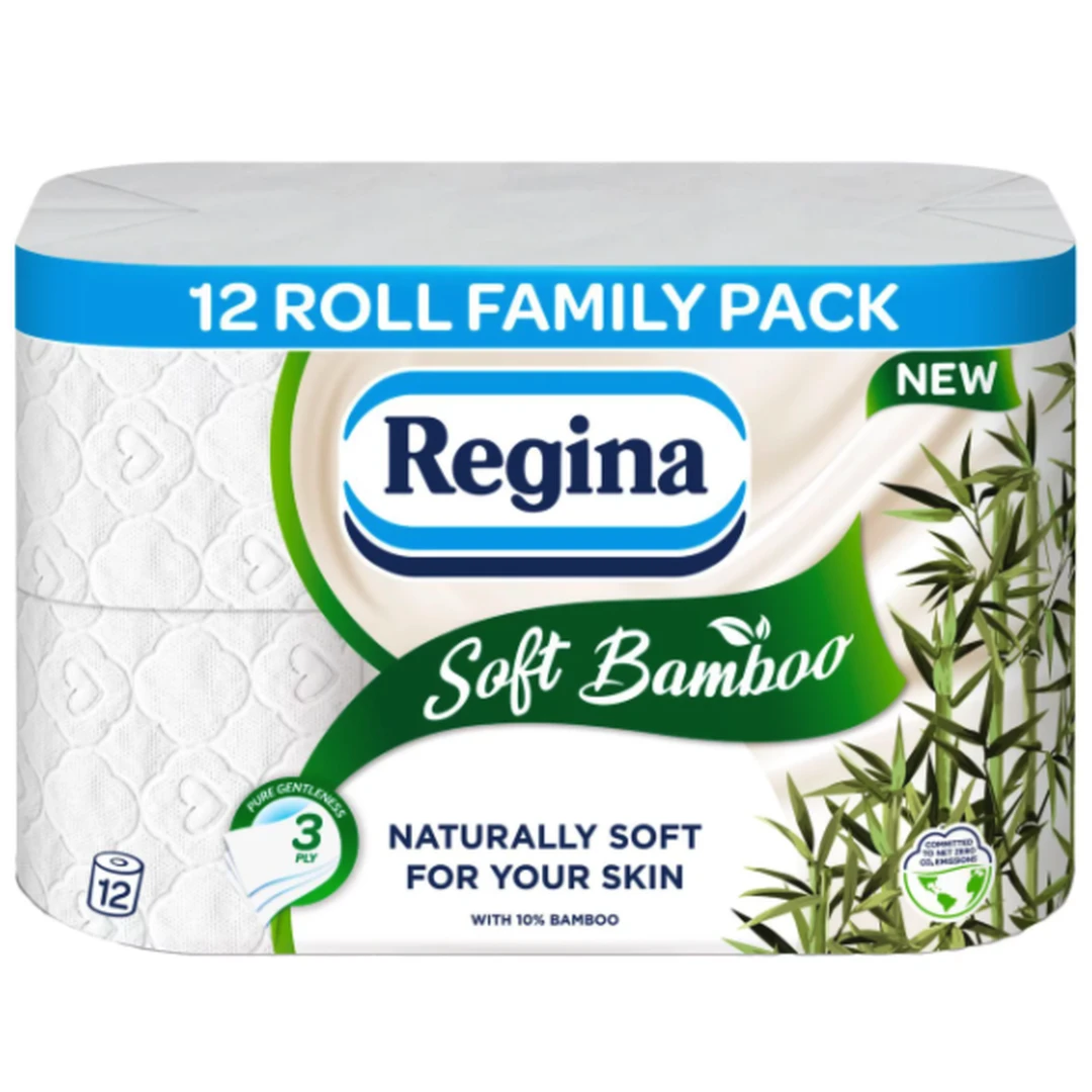 Regina Soft Bamboo 3 Ply 12 Pack (12R) White