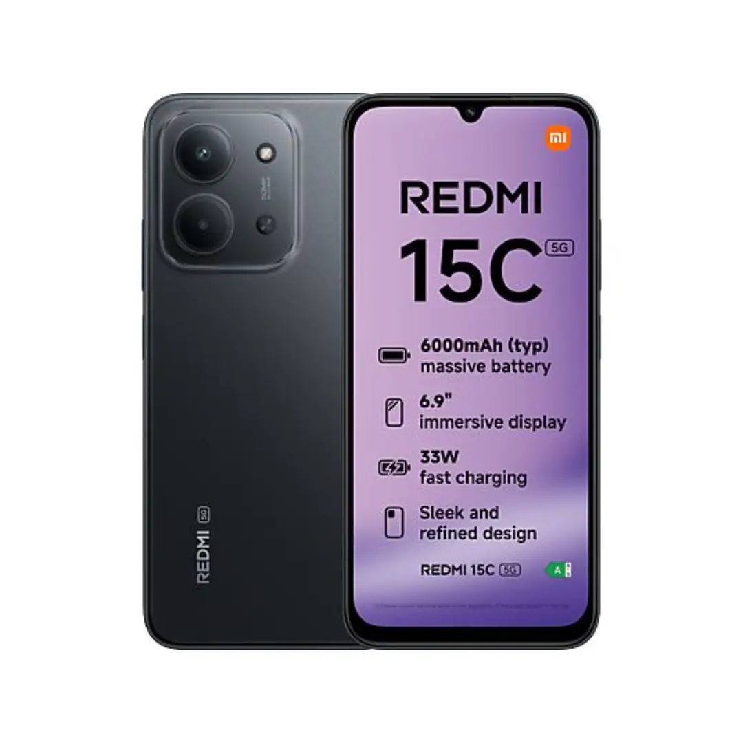 Xiaomi Redmi 15C 5G 4+256 Go - Noir minuit