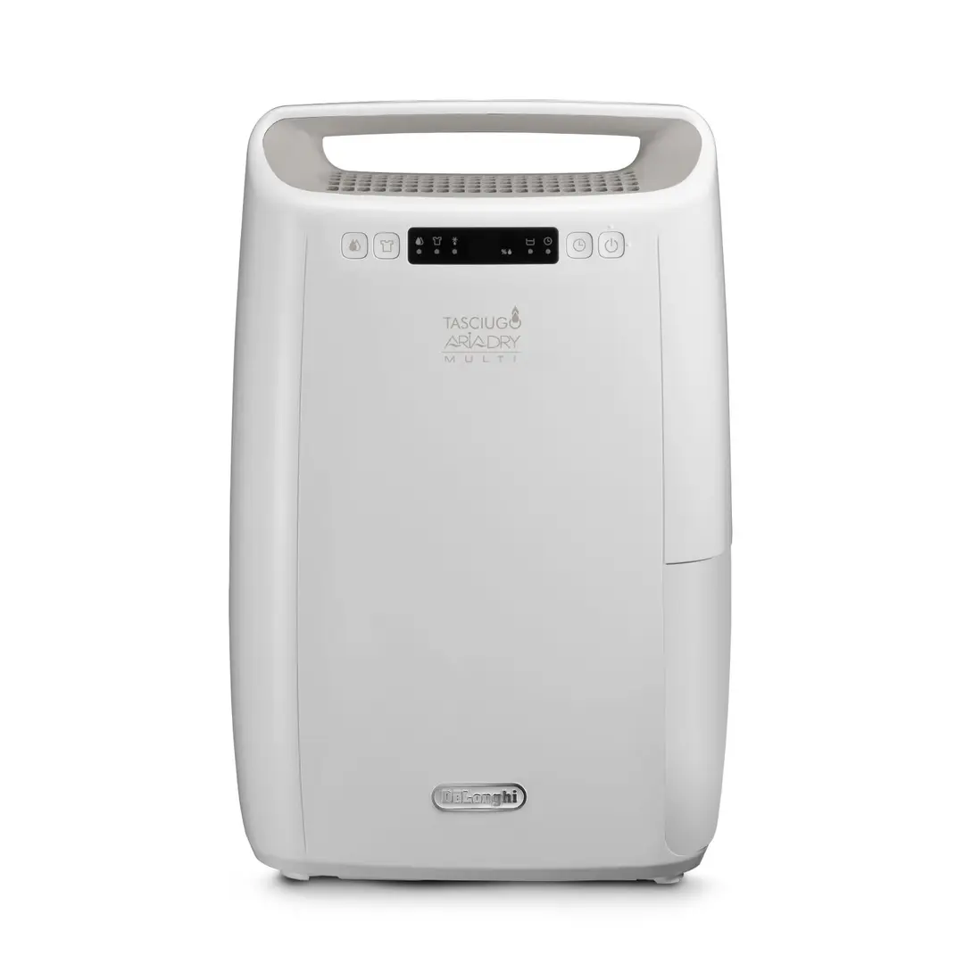 De’Longhi AriaDry Multi Dehumidifier, 14 Litre/Day Extraction, Laundry Function, Anti-Allergy Filtration, White, DEX214RF