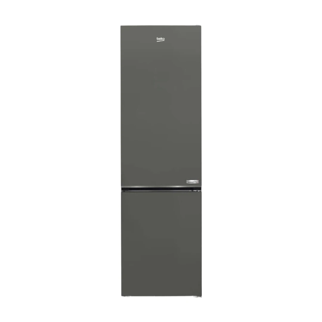 Beko kühl-gefrier-kombination (B5RCNA406OHG NoFrost HarvestFresh ProSmart Inverter 0° Zone) 355 Liter Manhattan Silber freistehend