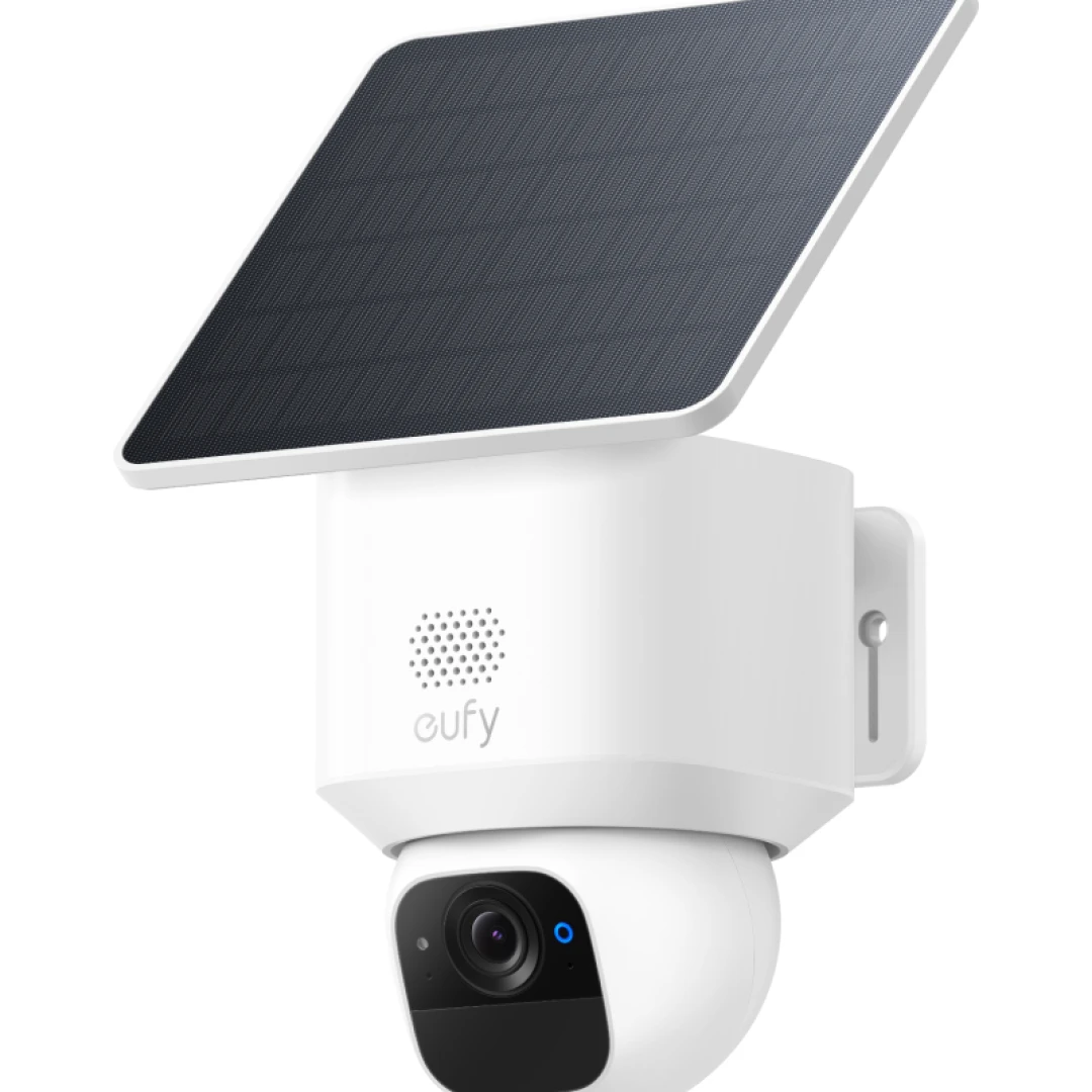 eufy Security SoloCam S340, Kamera Überwachung Aussen, 360°-Überwachung, Keine Toten Winkel, Überwachungskamera Aussen Akku, Solar, 2,4GHz WLAN, Gebührenfreie Nutzung, HomeBase 3 kompatibel