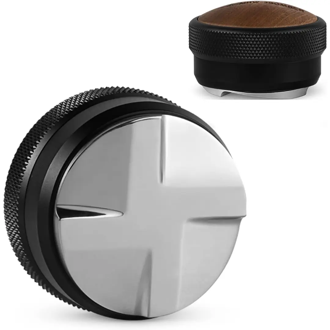 MHW-3BOMBER Kaffeeverteiler 58,35 mm, Espresso-Verteilerwerkzeug, höhenverstellbarer Espresso-Nivellierer, 58 mm, Keilbasis aus Edelstahl, Modell: T5270L4