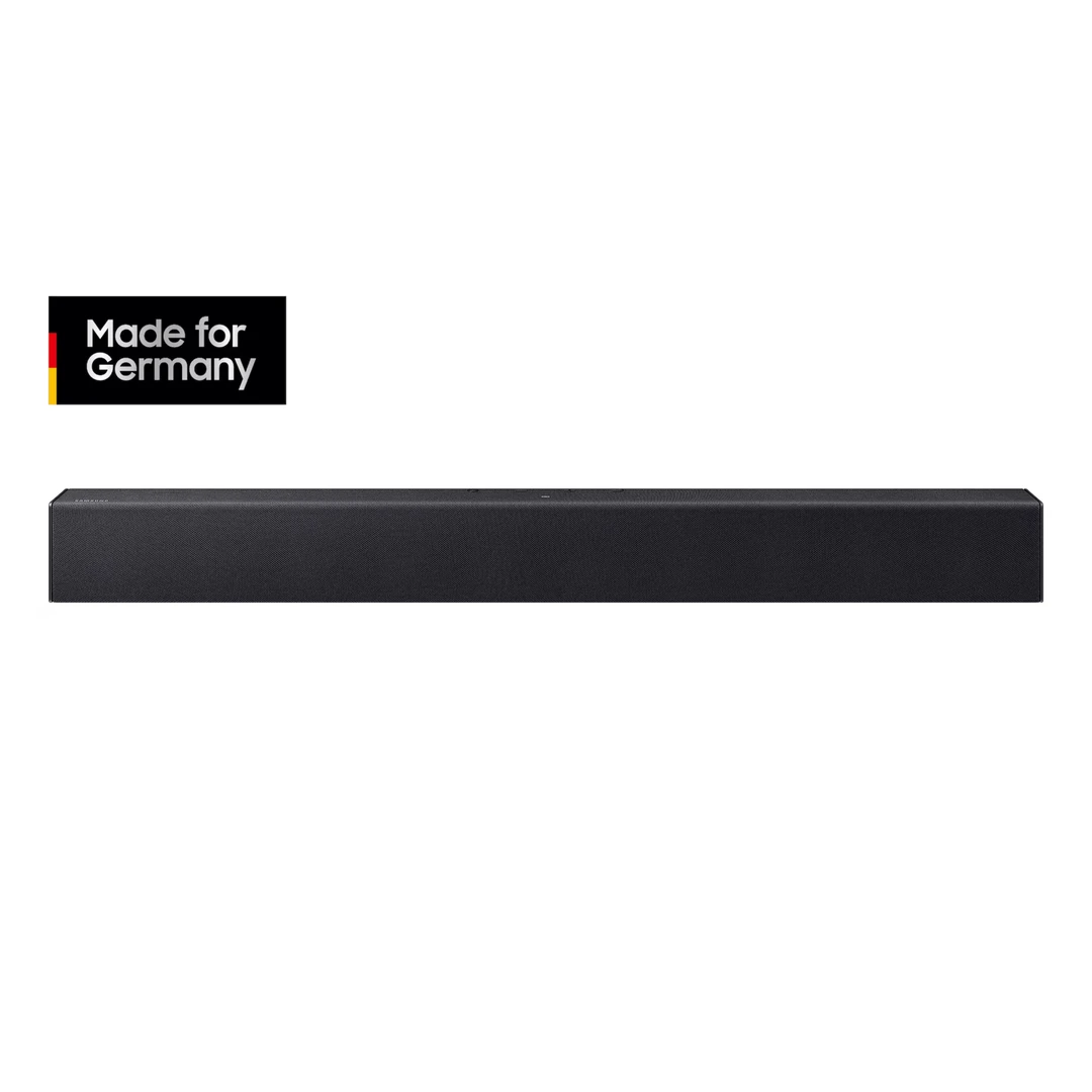 SAMSUNG HW-B410GF B-Serie 2.0 Kanal Soundbar für TV, TV-Lautsprecher mit integriertem Subwoofer, Eine Fernbedienung, Spielmodus, Bluetooth, Surround Sound Expansion (SSE)
