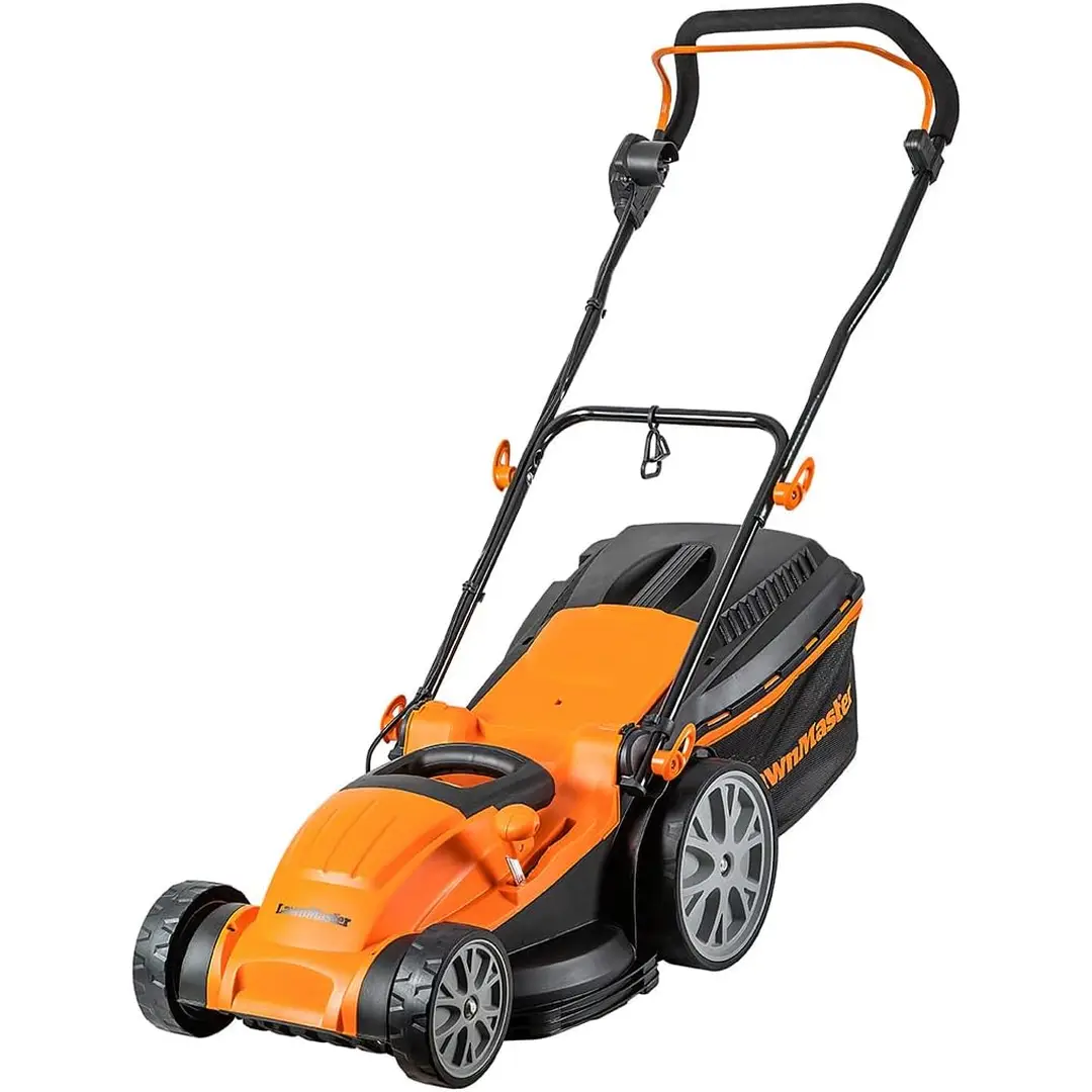 Lawnmaster MEB1840M elektrischer Rasenmäher, 1800 W, 40 cm schnittbreite, 6-stufige schnitthöhenverstellung 20-70 mm, 42 l fangkorb