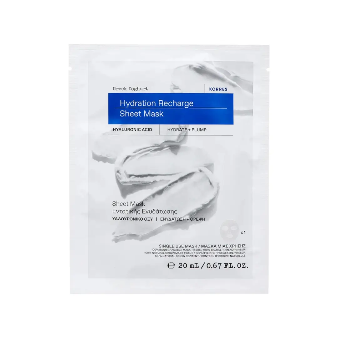 Korres Greek Yoghurt Hydration Recharge Sheet Mask 1pc