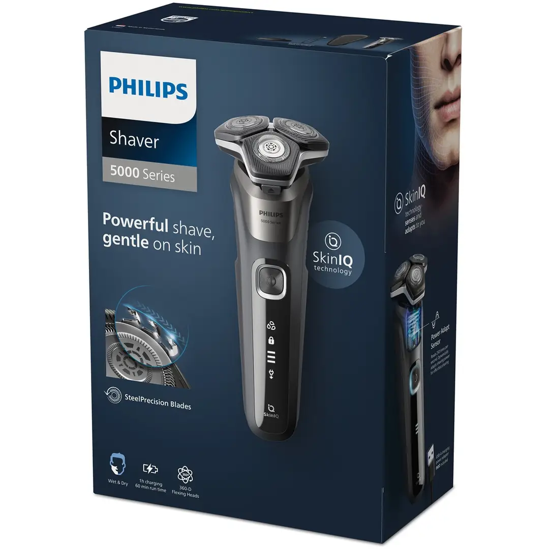 Philips Shaver 5000 Series - Elektrisch scheerapparaat – Met trimmer – mannen - Met reisetui - S5887/35