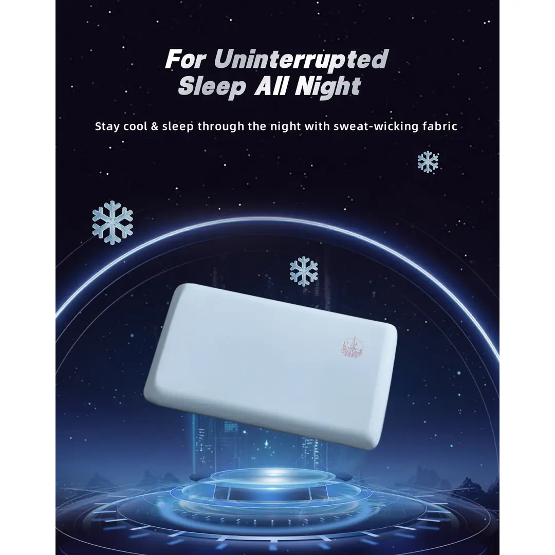 MENDALE Memory Foam Pillows for Sleeping, Cooling Bed Pillow for Neck Pain Relief, Queen Size Ergonomic Cervical Supporter for Side Back Stomach Sleepers  42*70*8 cm【ATour Pillow】