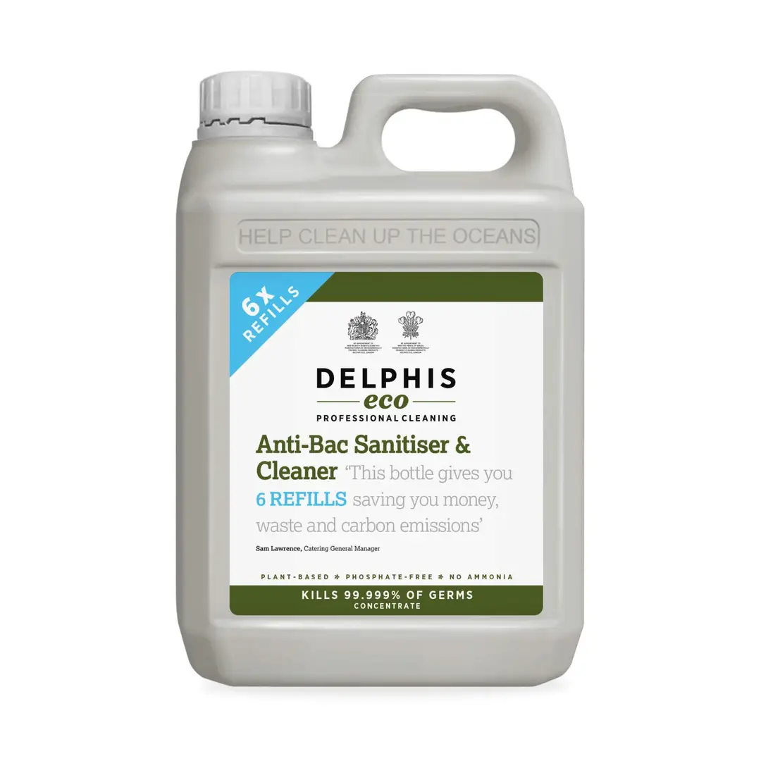 Delphis Eco Anti-Bacterial Sanitiser and Cleaner 2l Refill