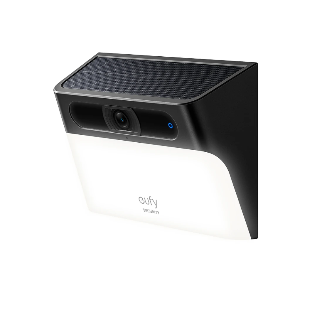 eufy Security Solar Wall Light Cam S120, kabellose Überwachungskamera außen, nachhaltige Stromversorgung, bewegungsaktiviertes Licht, KI-Erkennung, wasserdicht, Spotlight, ohne Gebühren