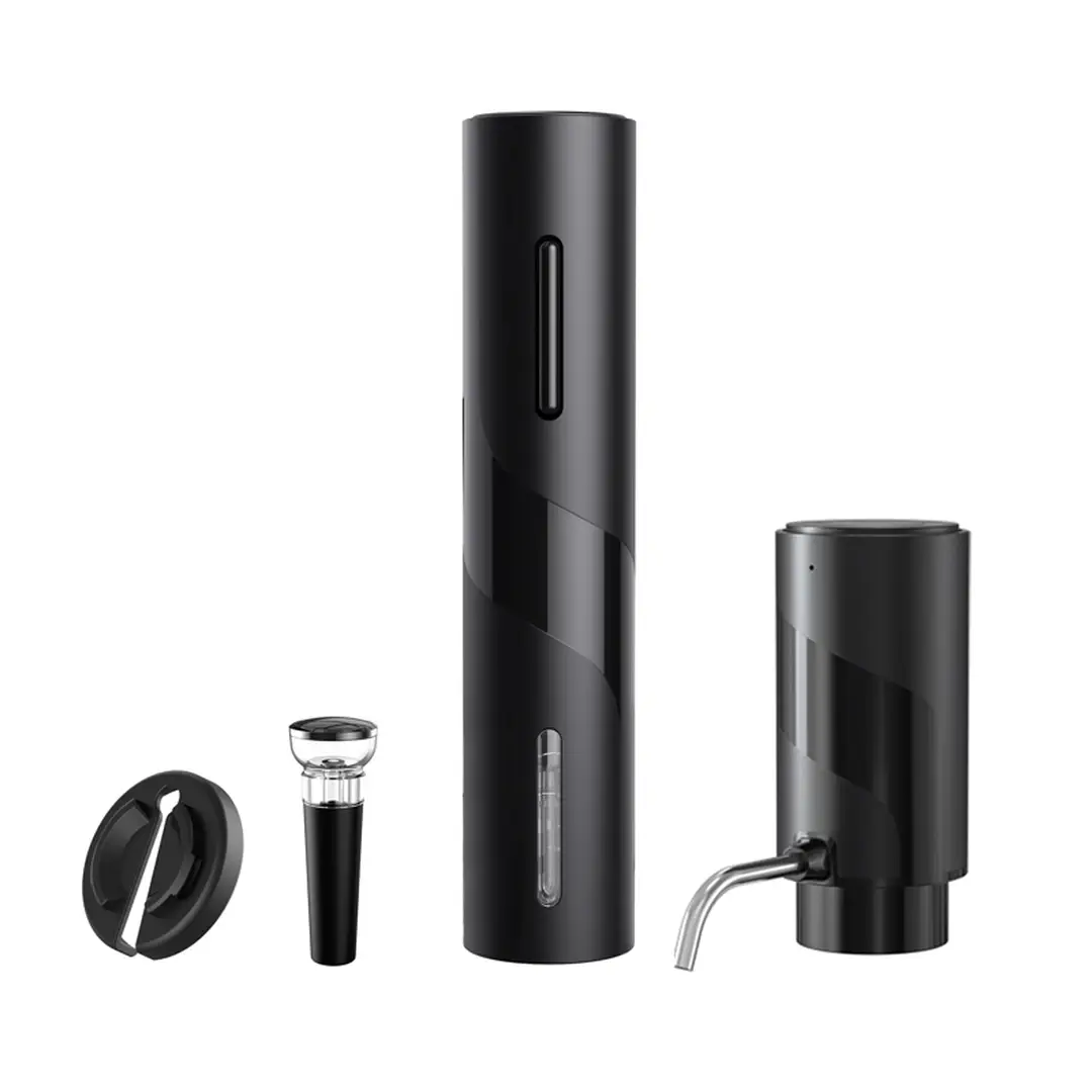 Cuisync SGS-KD-7-P Set de Décanteur à Vin Électrique en ABS - Noir