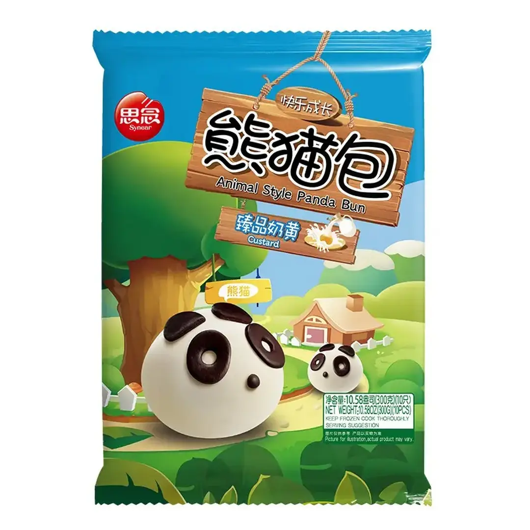 Synear Animal Style Panda Bun (Custard) 300g