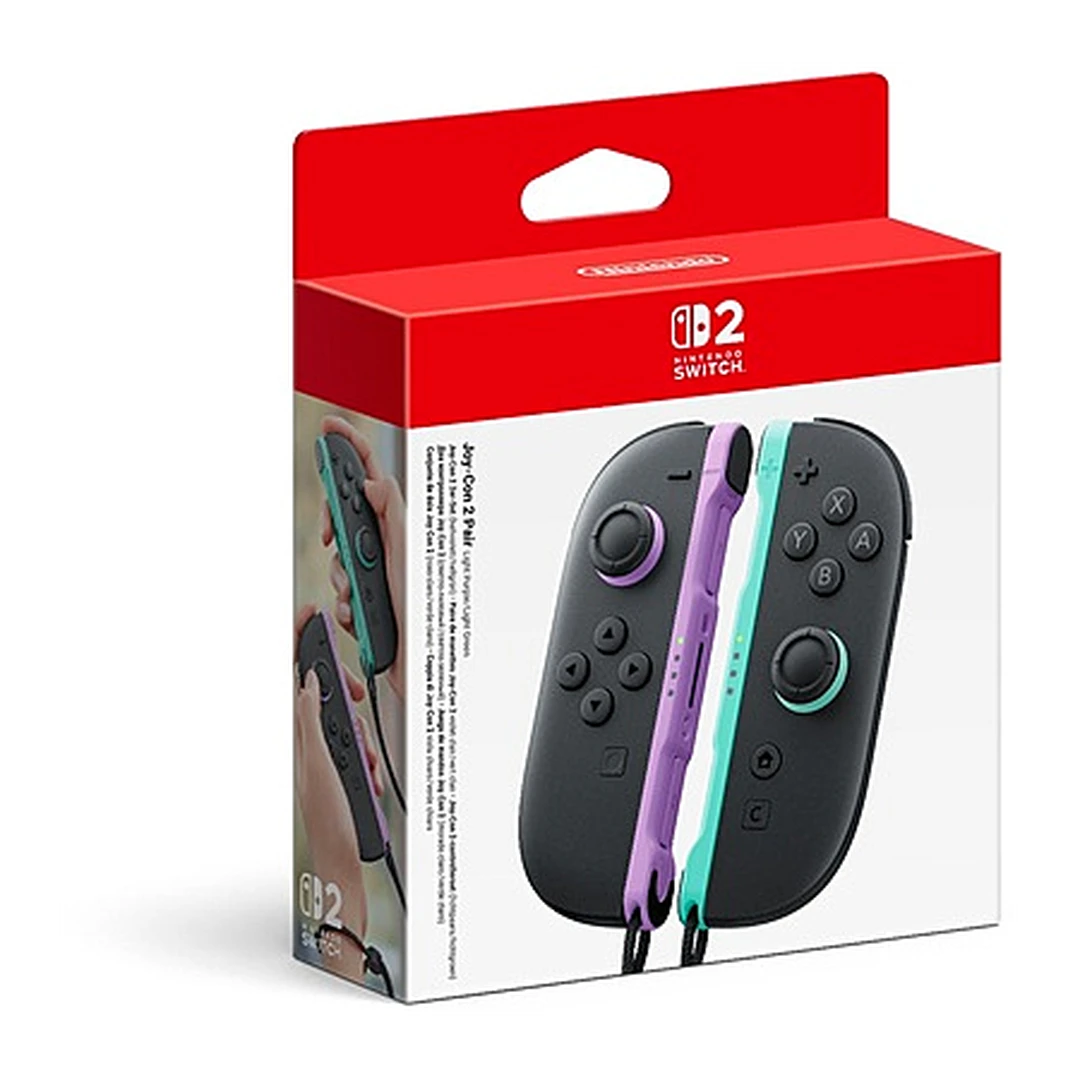 Nintendo Manettes Joy-Con - gauche violet clair et droite vert clair - pour Switch
