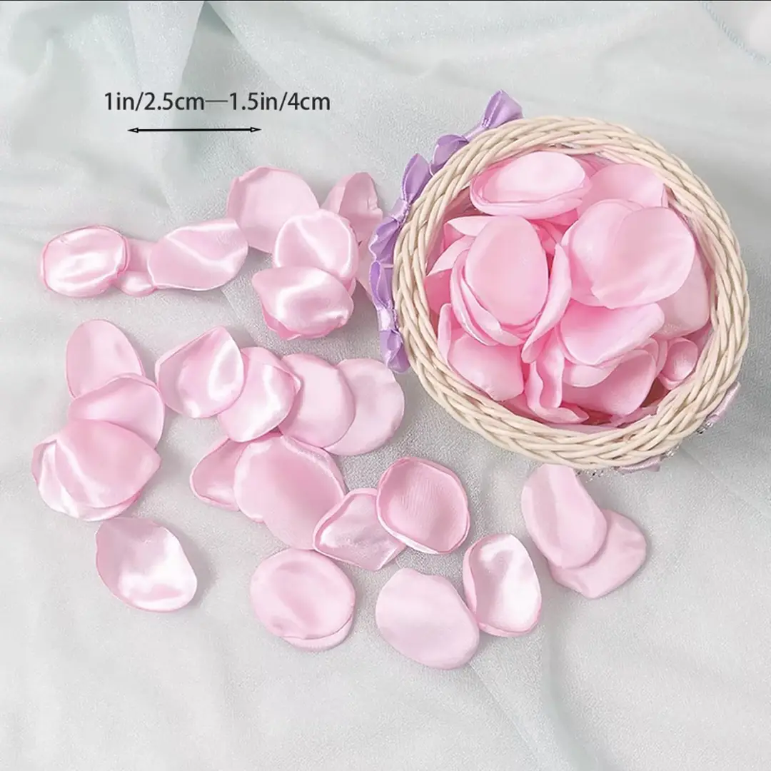 200PCS 1.5in/3.8cm
Artificial Flower Petals Silk Rose Flower Petals for Valentine's Day,Flower Petals to Throw at Wedding, Flower Girl, Dinner Table Centerpieces(pink)