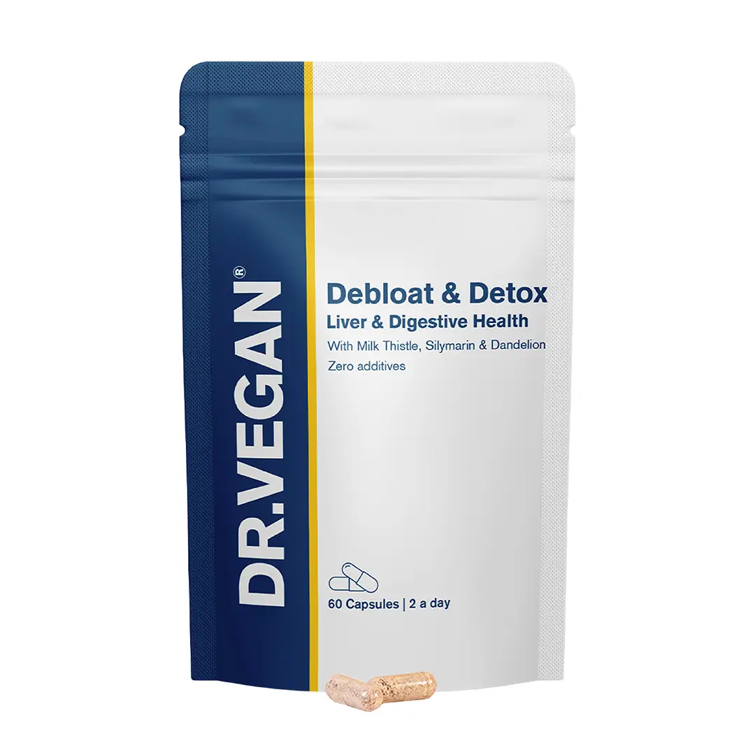 DR.VEGAN Debloat and Detox Capsules Liver and Digestive Health - 60 Capsules