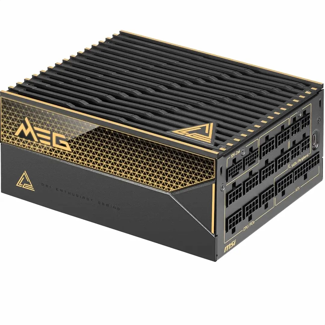 MSI MEG Ai1600T PCIE5 voeding 1600 W 24-pins ATX zwart
