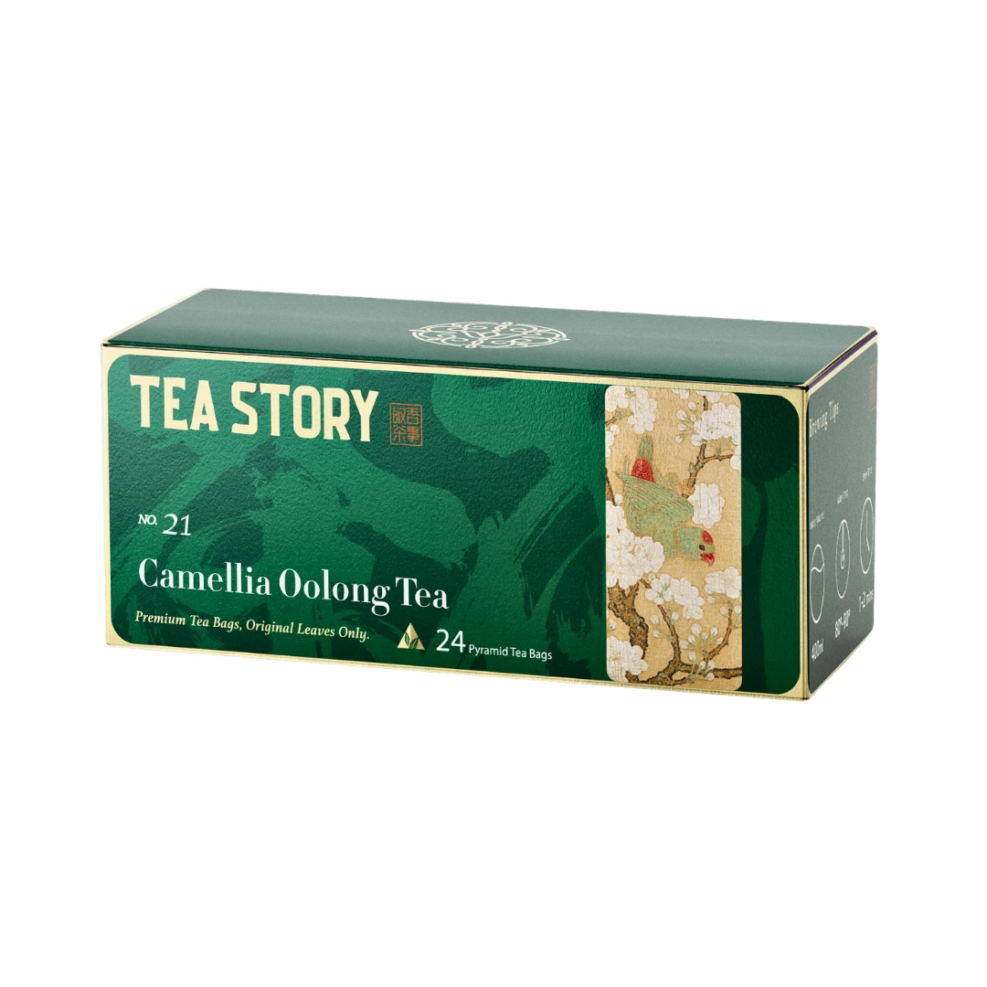 Tea Story Camellia Oolong Tea Bags [Skin Hydration] Floral Wellness Infusion, Blooming Beauty 24 Tea Bags ×3g