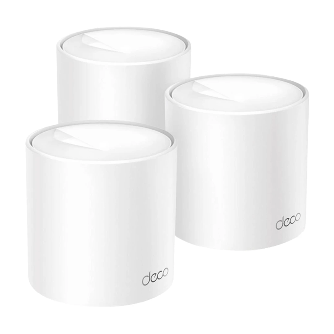 TP-Link Deco X10 Dualband (2,4 GHz / 5 GHz) Wi-Fi 6 (802.11ax) weiß 2 interne Antennen 3er-Pack